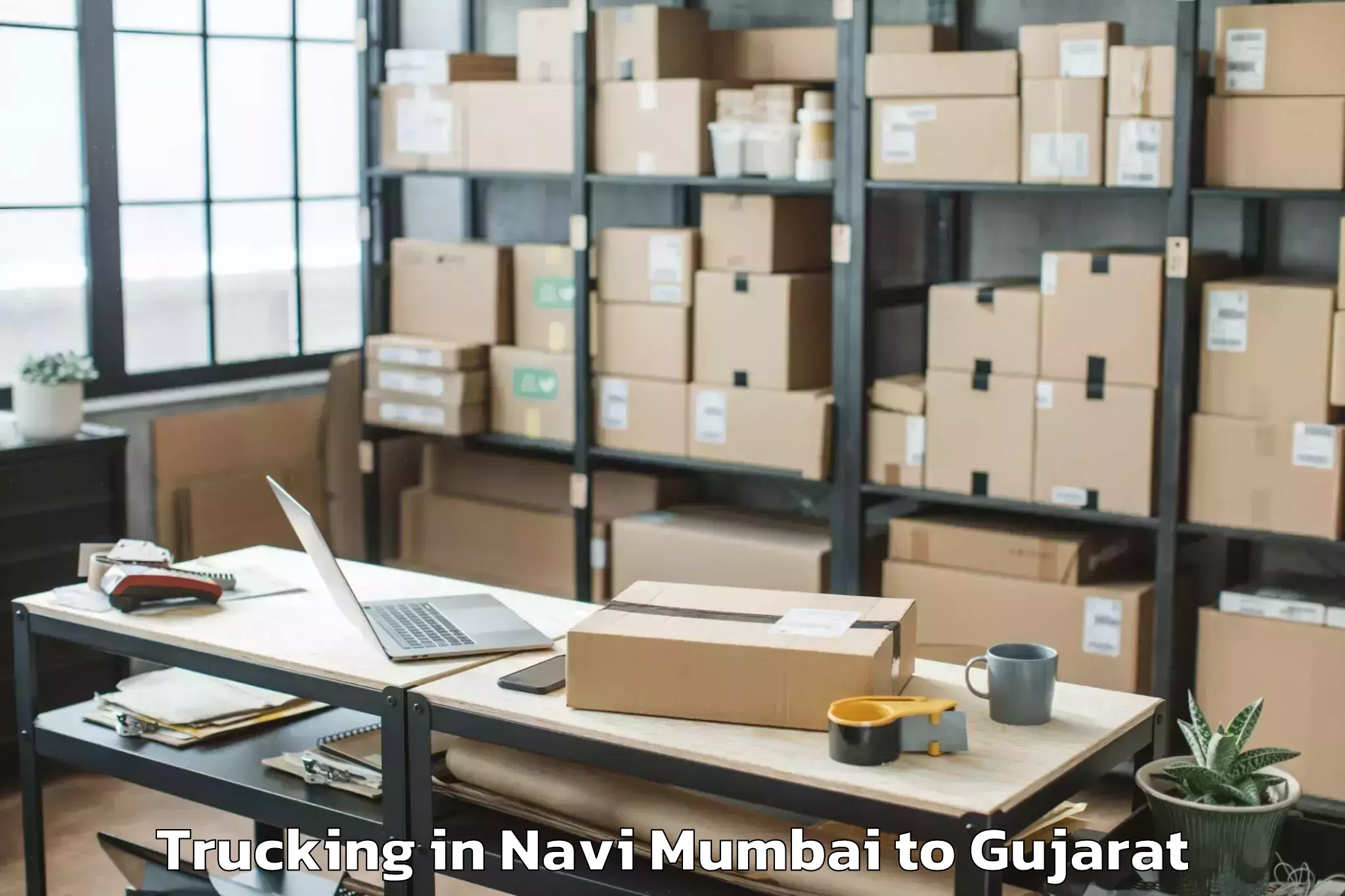 Navi Mumbai to Bodeli Trucking